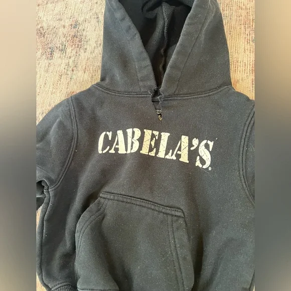Cabela's Baby Black Kids Hoodie 12 mo - Picture 2 of 3